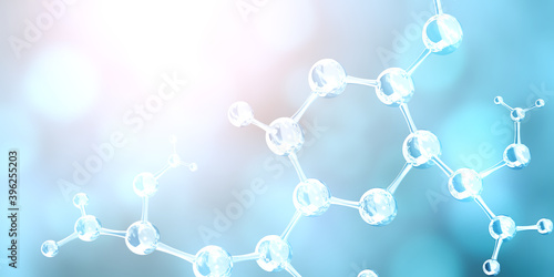 Fototapeta Naklejka Na Ścianę i Meble -  Abstract molecular structure