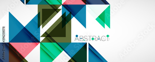 Free Download Set of vector triangle geometric backgrounds. Vector illustration for covers, banners, flyers and posters and other designs - GFXLoad