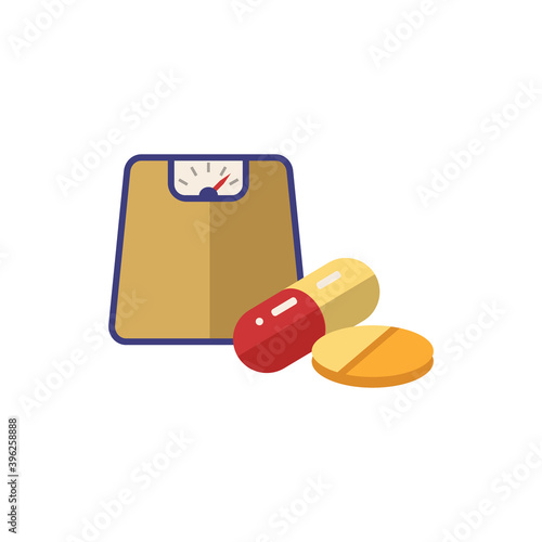 Diet Pill icon. Simple element from pharmacy collection. Creative Diet Pill icon for web design, templates, infographics and more