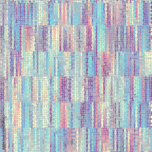 Seamless plaid pattern. Imitation of a texture of rough canvas. Vector image.