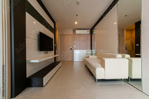 Fototapeta Naklejka Na Ścianę i Meble -  Interior, beautiful apartment, luxurious living room
