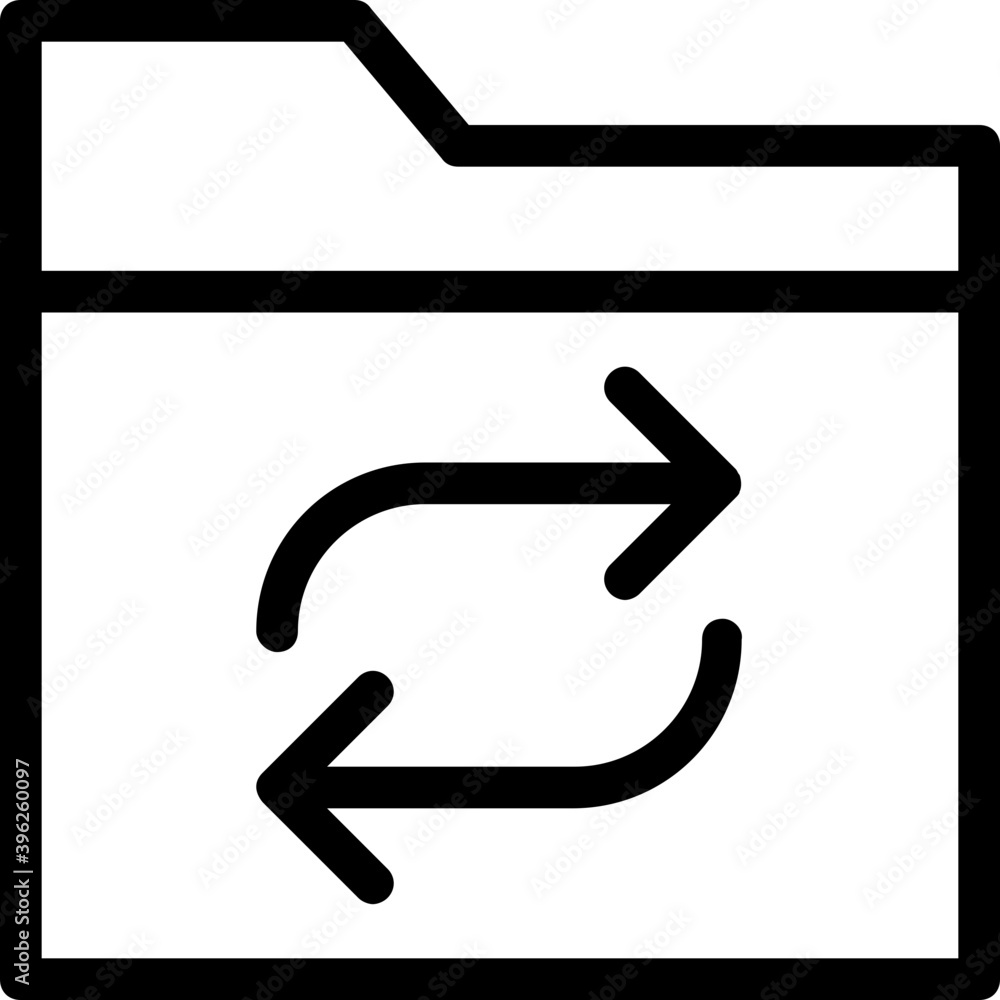 
Folder Sharing Vector Icon
