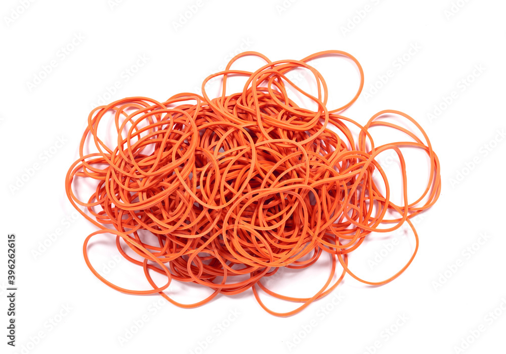 Red rubber elastics