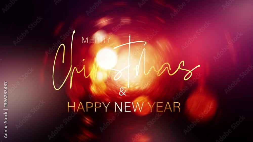 4k 3d Animation Merry Christmas And Happy New Year Greetings Video 4k 3d Animation Merry Christmas And Happy New Year Greetings Video