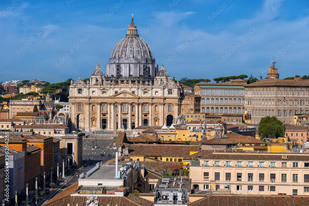 Vatican City And Rome Cityscape