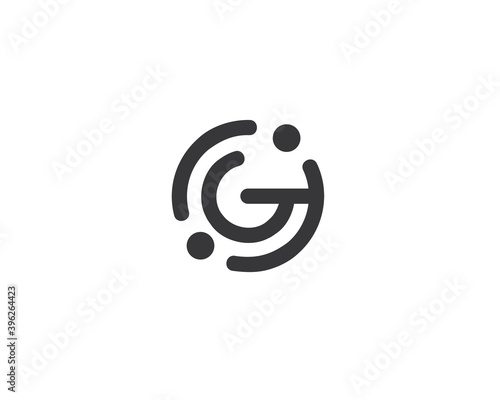 G technology logo design vector