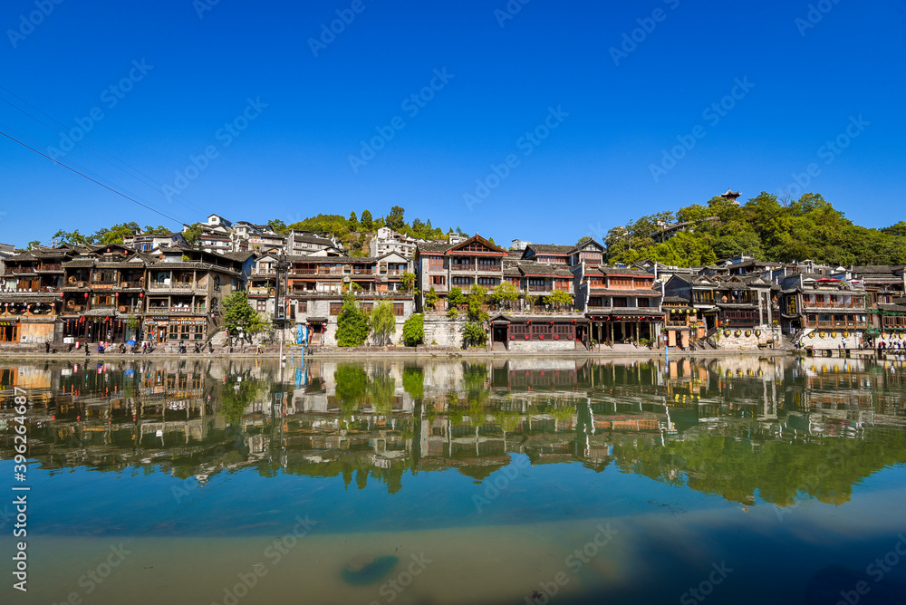 Beautiful landscape of Hunan Xiangxi Fenghuang Ancient City