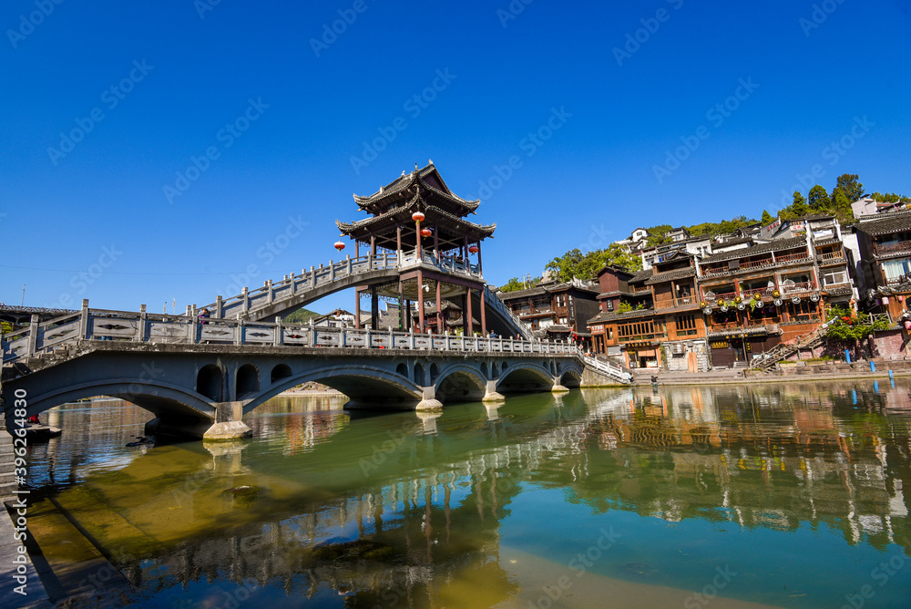 Beautiful landscape of Hunan Xiangxi Fenghuang Ancient City