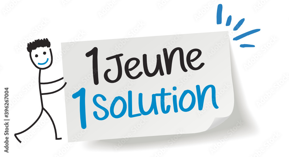 aide-l-embauche-des-jeunes-1-jeune-1-solution-stock-vector-adobe-stock