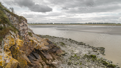 Vue de la baie du mont Saint Michel depuis l'abbaye du Mont Saint Michel  photo