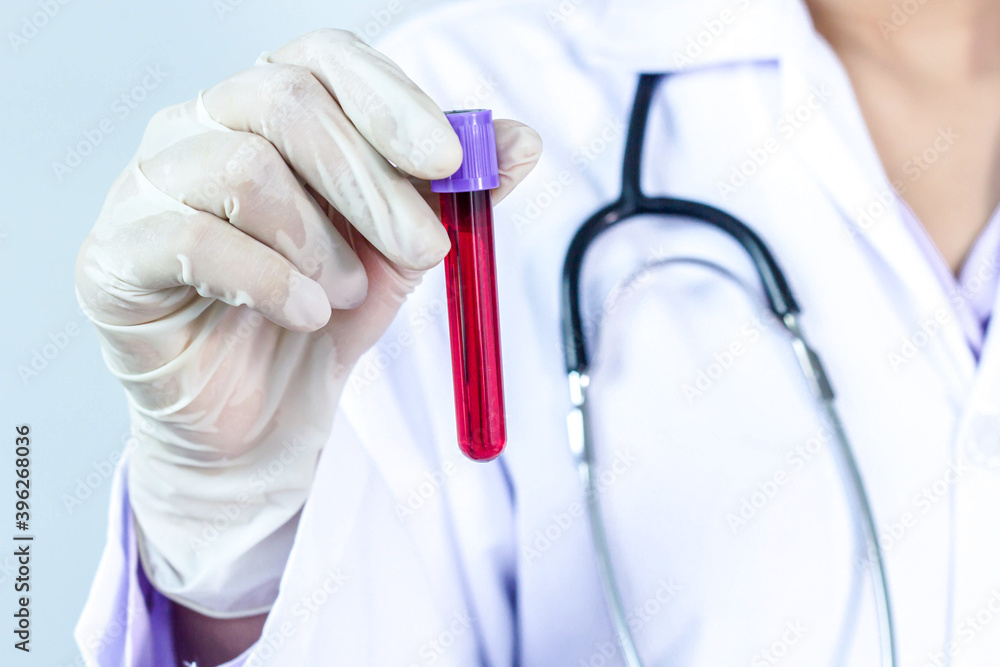 A lab assistant is picking up an experimental blood vessel in a laboratory. A lab assistant is picking up an experimental blood vessel in a laboratory.