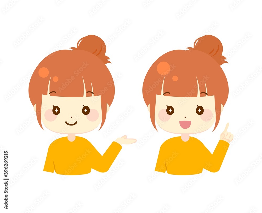 女性アイコンイラスト