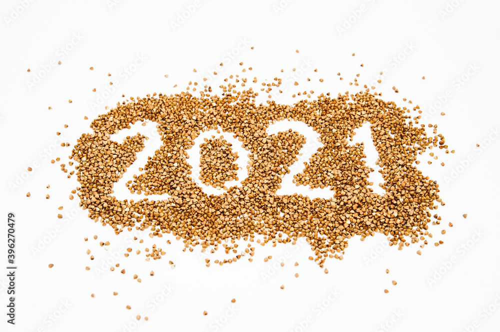 2021 numbers made of buckwheat grain
2021 numbers made of buckwheat grain