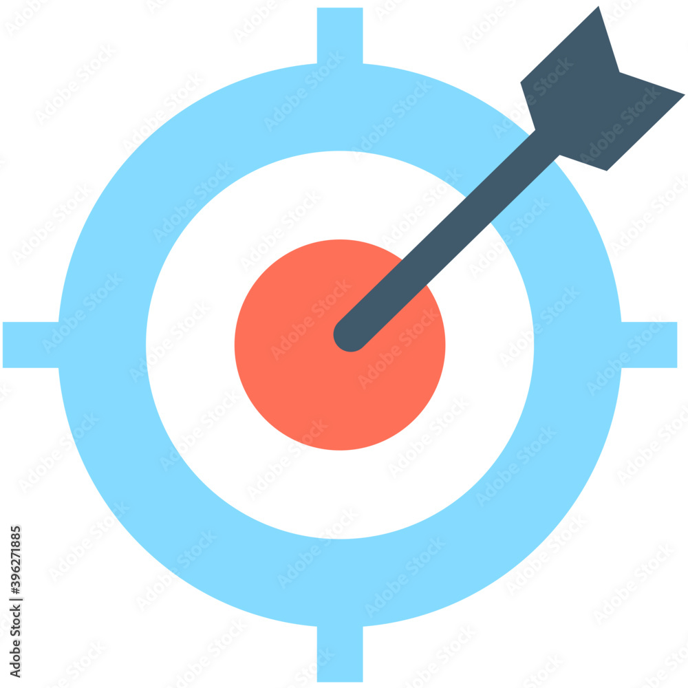 Bullseye Flat Vector Icon
Bullseye Flat Vector Icon