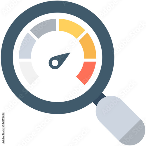 
Speed Test Flat Vector Icon

