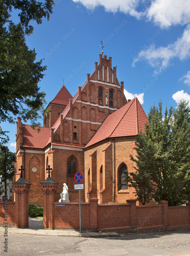 Obraz premium Parish church of St. Apostles Peter and Paul in Puck. Poland