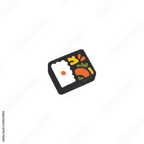 Bento box vector isolated icon illustration. Bento box icon