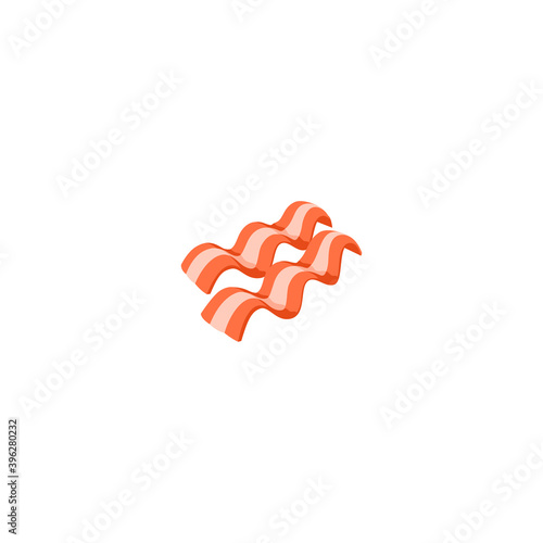 Bacon vector isolated icon illustration. Bacon icon
