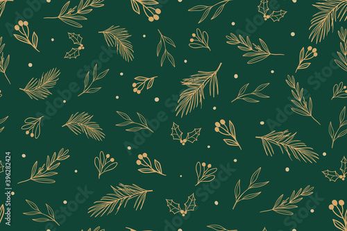 Happy Holidays Seamless pattern vector. Happy New year 2021 background. Happy Winter patterns design concept for fabric, cover, invitation card, website banner, social media story and post.