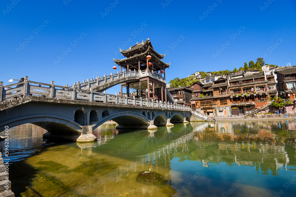 Fototapeta premium Beautiful scenery of Fenghuang ancient town