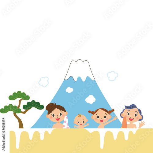 銭湯　女湯　旅行　風呂　親子