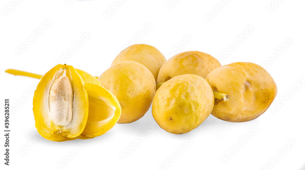 fresh Date Fruit an Isolated on White Background
