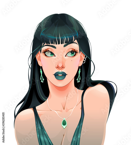 Portrait of a beautiful gir...