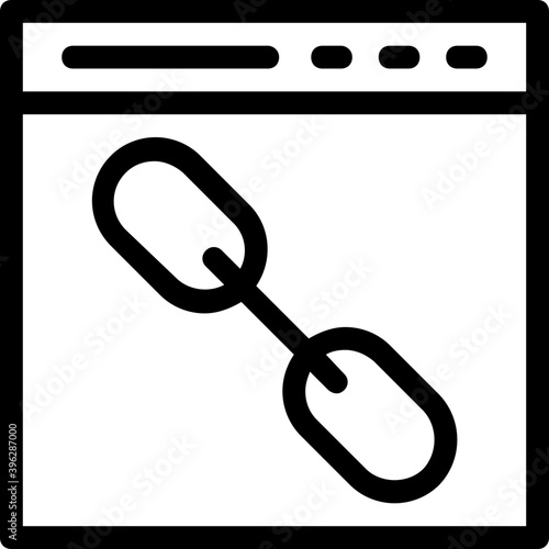 
Backlink Vector Line Icon
