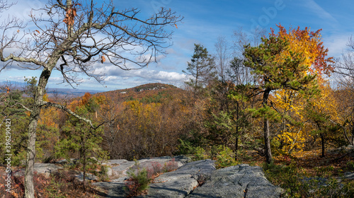 Fototapeta Naklejka Na Ścianę i Meble -  Mountaintop Fall Panorama