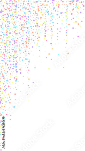 Festive flawless confetti. Celebration stars. Colo