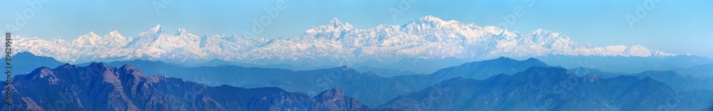 Himalaya, panoramic view, Indian Himalayas, Nanda Devi