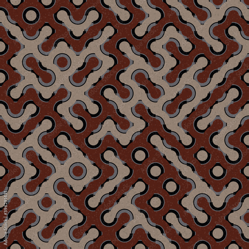 Abstract Geometric Pattern generative computational art illustration