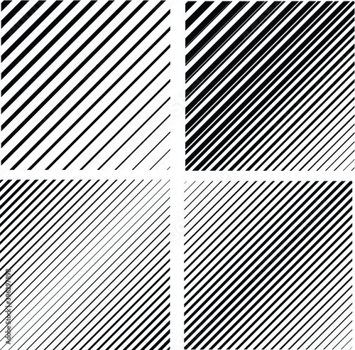 Abstract Vector Wave Stripes . Vertical Curved Lines .