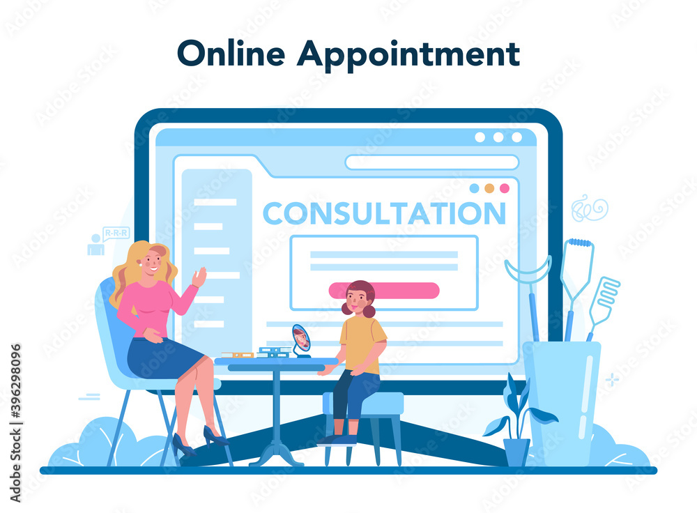 Speech therapist online service or platform. Didactic correction Speech therapist online service or platform. Didactic correction