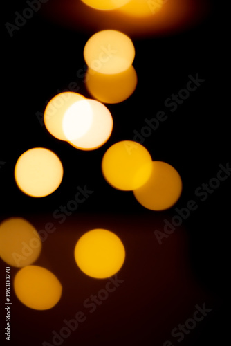 Background of gold bokeh lights