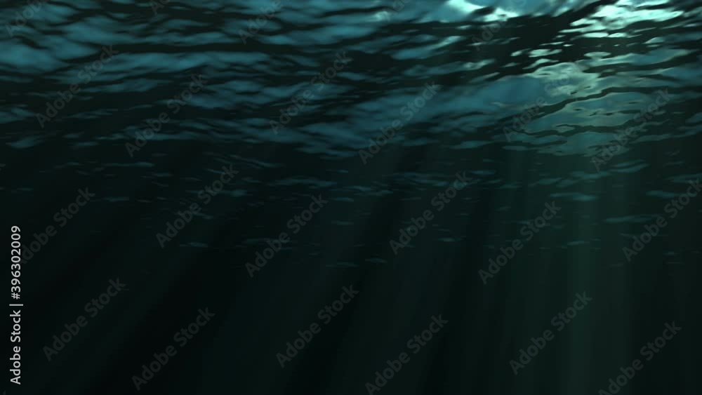 Blue ocean surface seen from underwater, concept of travel Blue ocean surface seen from underwater, concept of travel