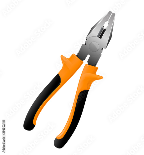 Vector illustration of Cutting Plier. 