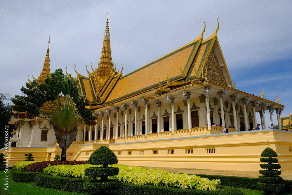 Cambodia Phnom Penh - Royal Palace complex main building