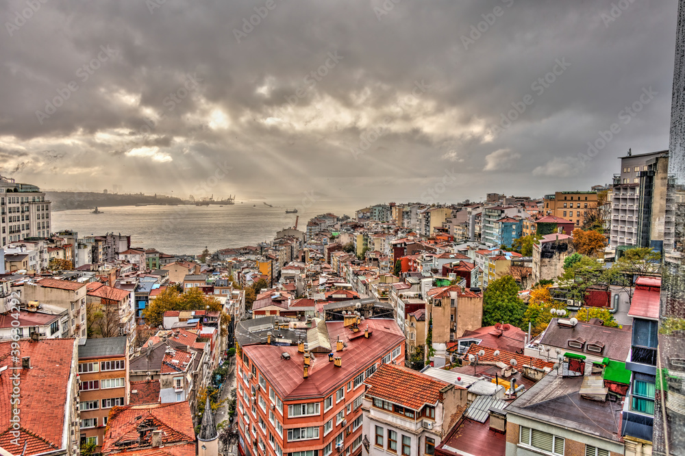 Sunrise over the Bosphorus, HDR Image