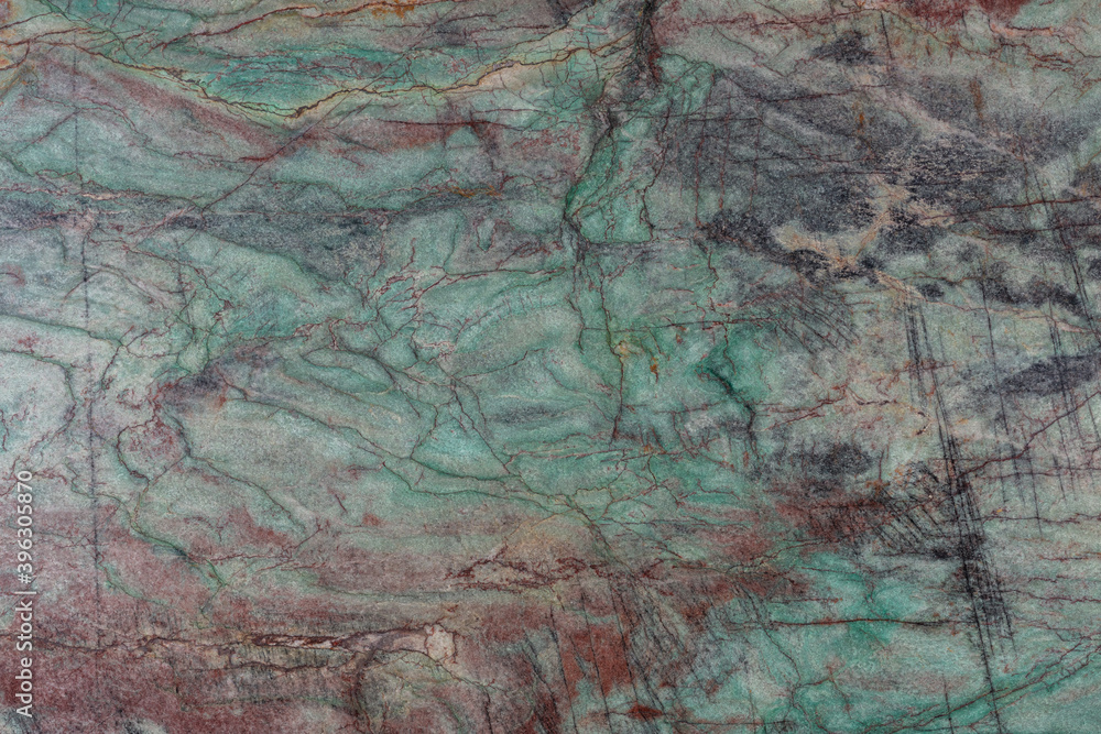 Velvet Green - natural polished calcite stone slab, texture for perfect interior, background or other design project.