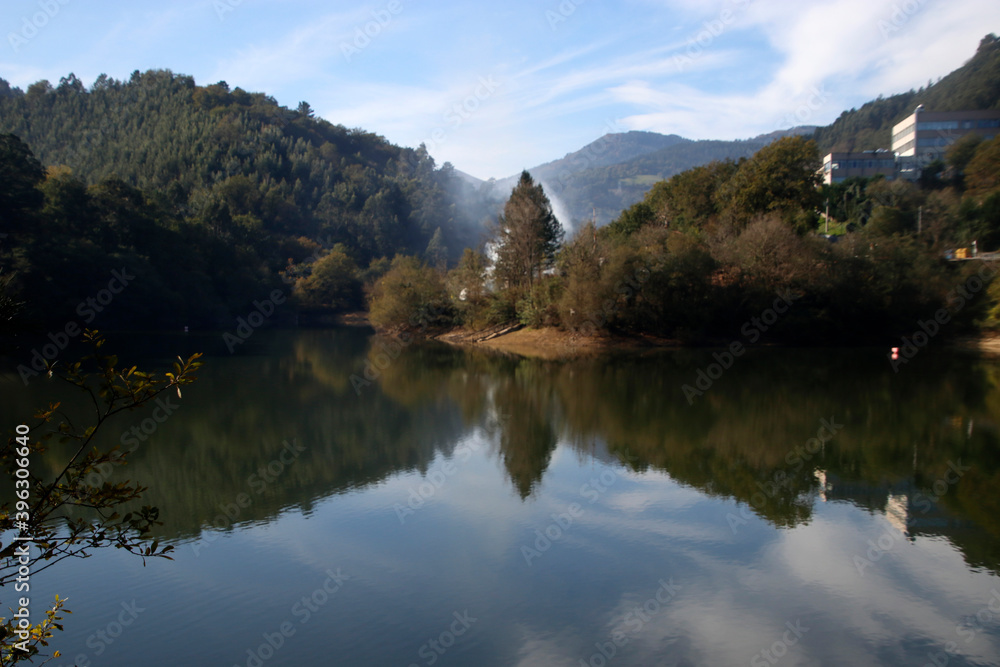 Lake in the interior of Basque Country