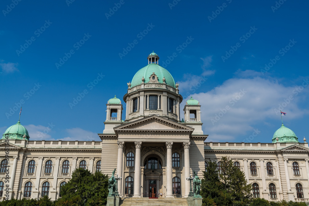 Parliament of Serbia in Belgrade, or National Assembly of Serbia