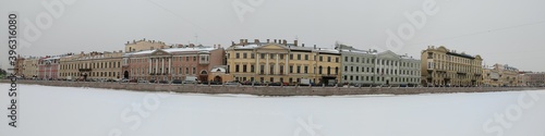 Saint Petersburg Russia - March 6, 2019: buildings of the city of Saint Petersburg, Fontanka street