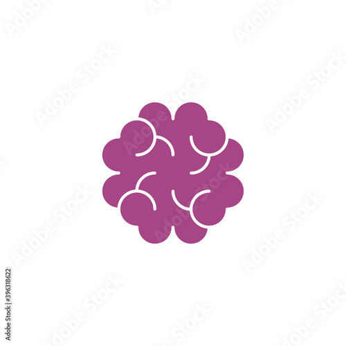 cancer cell tissue icon vector logo symbol