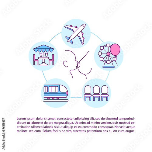 Breastfeeding in public concept icon with text. Respecting mother right. Breastfeeding-friendly places. PPT page vector template. Brochure, magazine, booklet design element with linear illustrations