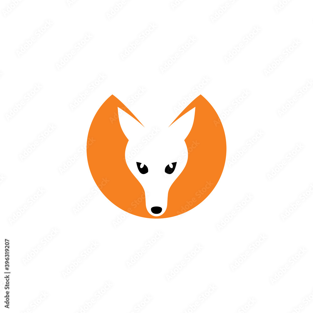 Obraz premium fox logo icon vector symbol design element