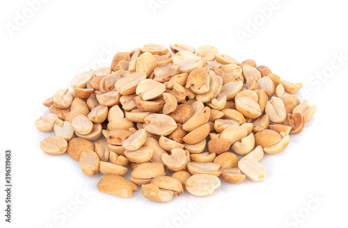 Peanuts isolated on a white background.