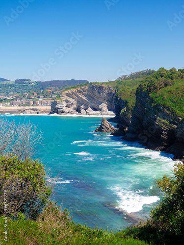 landscape in the coast in the noth of spain