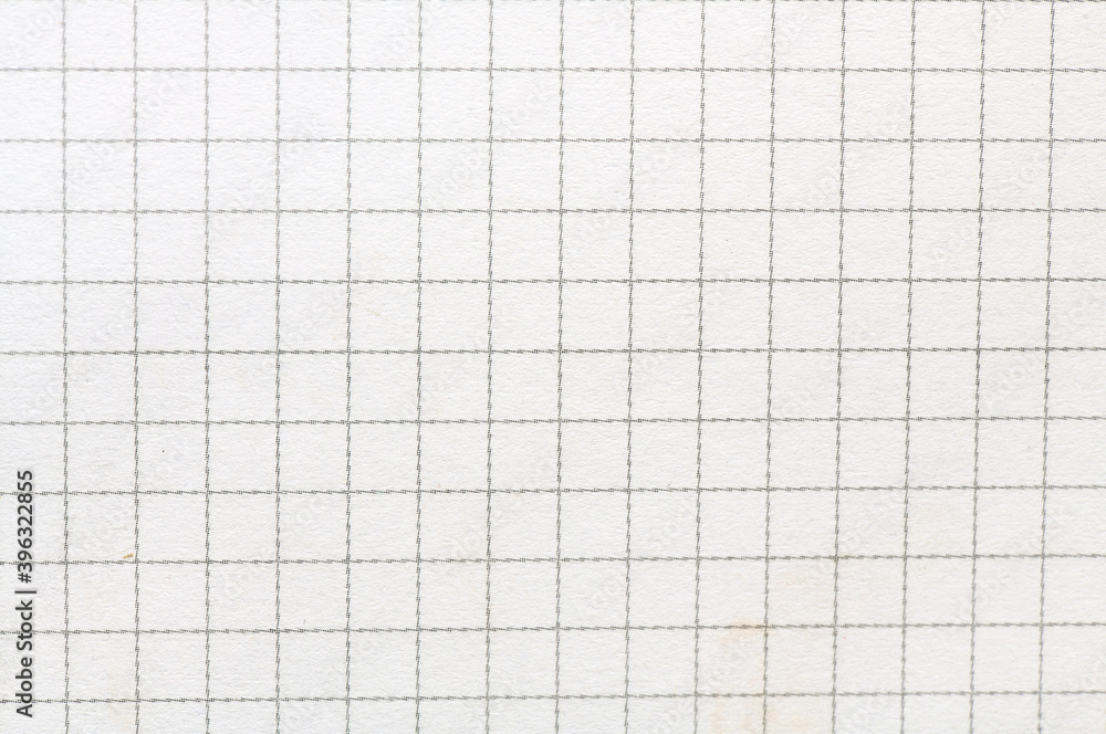 Checkered geometric background with gray lines. Sheet of school notebook Checkered geometric background with gray lines. Sheet of school notebook