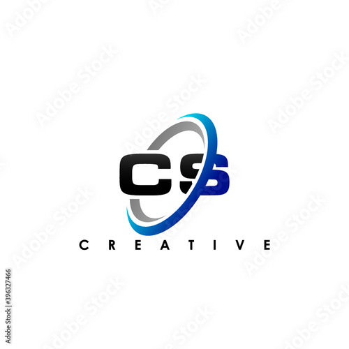 CS Letter Initial Logo Design Template Vector Illustration